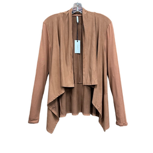 ZSuppy NEW faux suede open jacket cardigan Womens Small waterfall